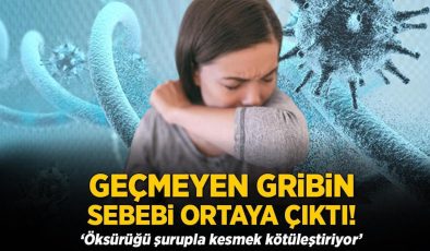 Geçmeyen gribin sebebi ortaya çıktı! ‘Öksürüğü şurupla kesmek kötüleştiriyor’