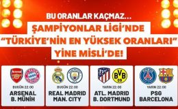 Bu oranlar kaçmaz… Şampiyonlar Ligi’nde “Türkiye’nin En Yüksek Oranları” yine Misli’de!