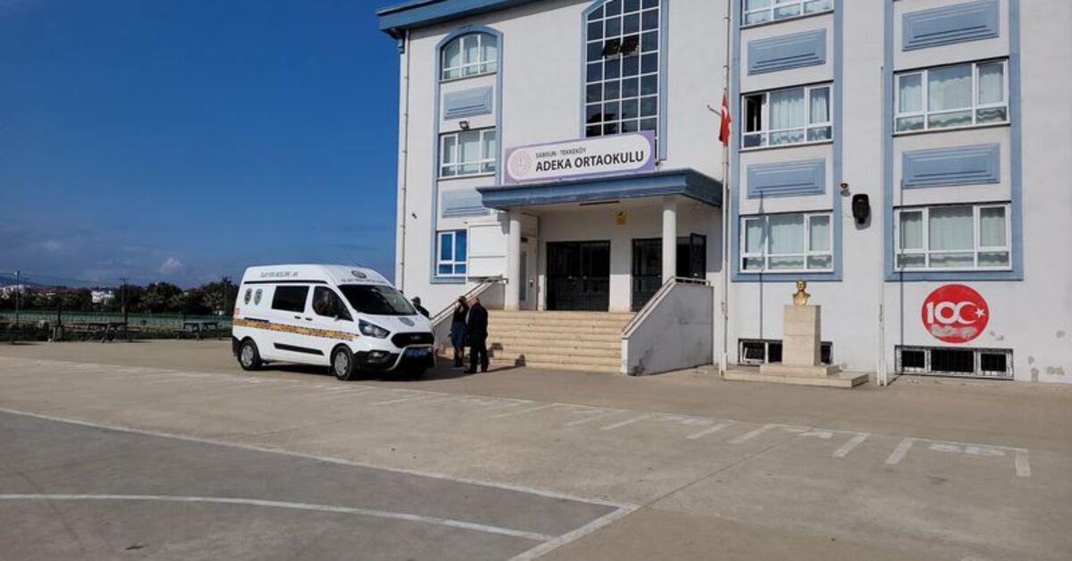 Yorgun mermi öğrencinin yanına düştü!